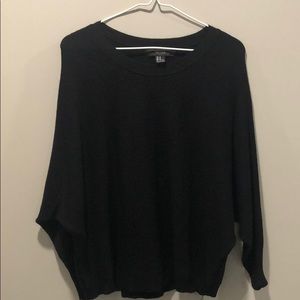 Loose fitting black sweater